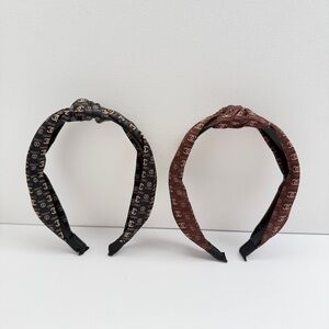 Chic Designer Brown and Black Headbands